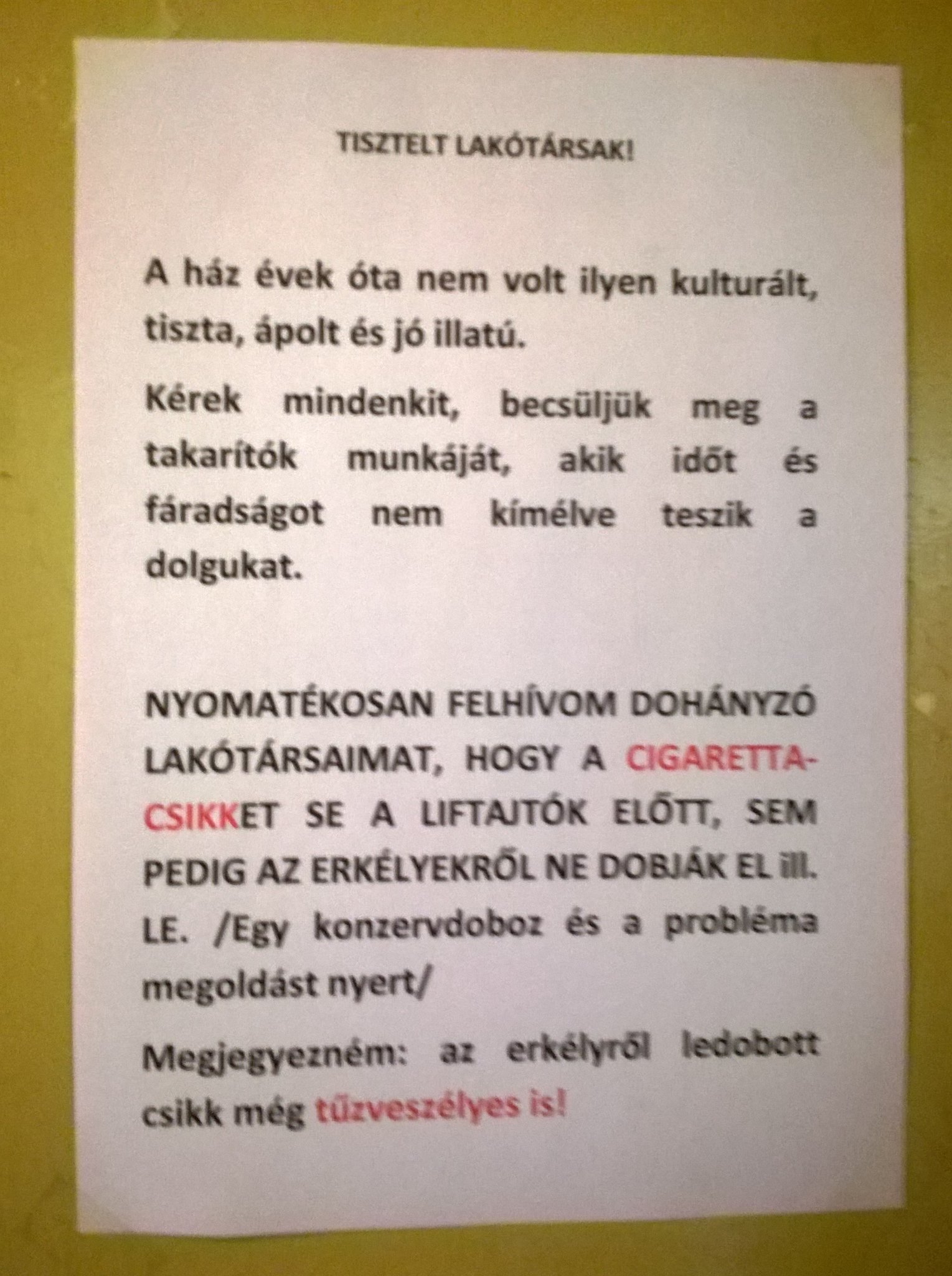 Lakók véleménye TisztaMiráról